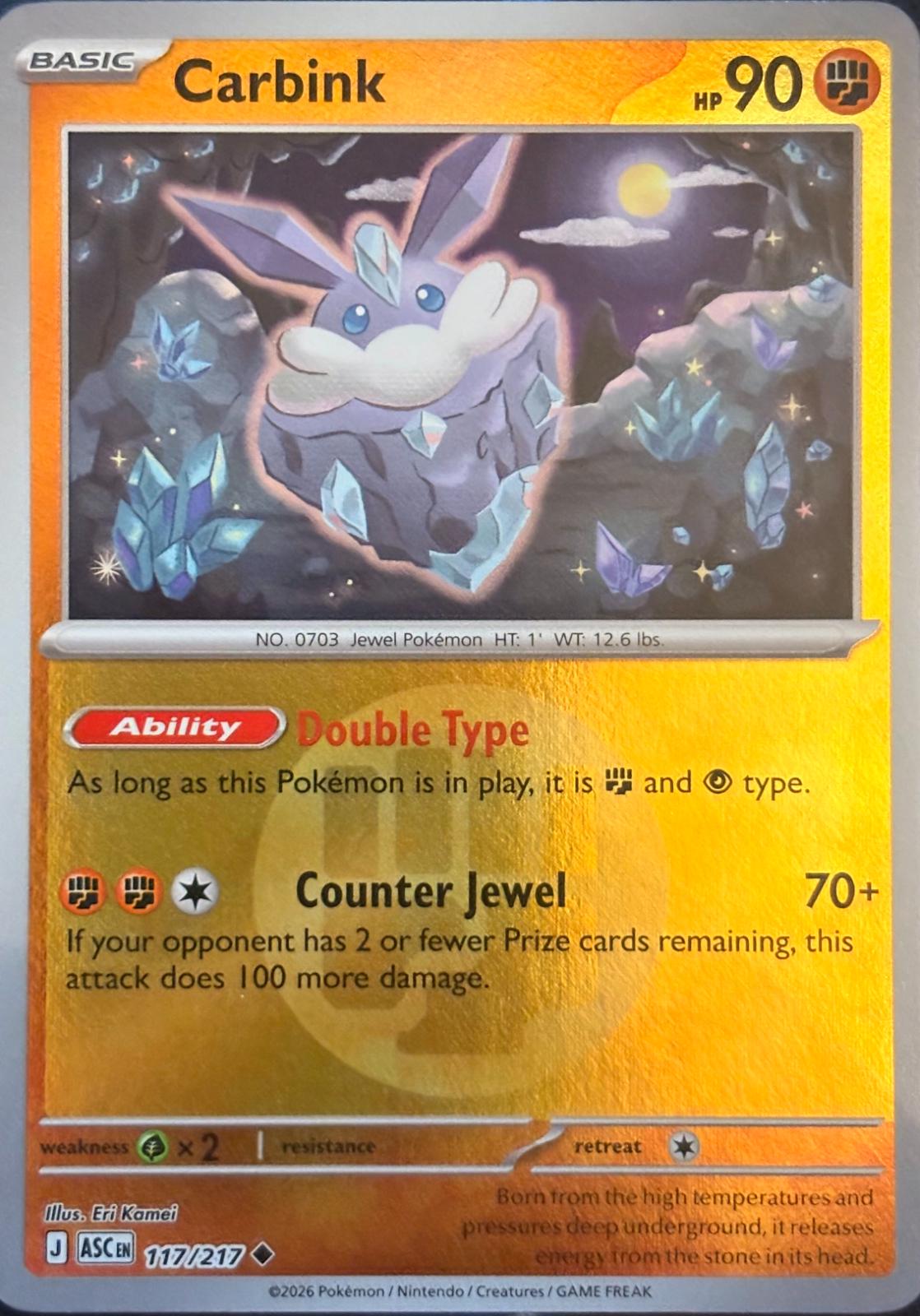 Ascended Heroes Carbink [Energy] Pokémon card